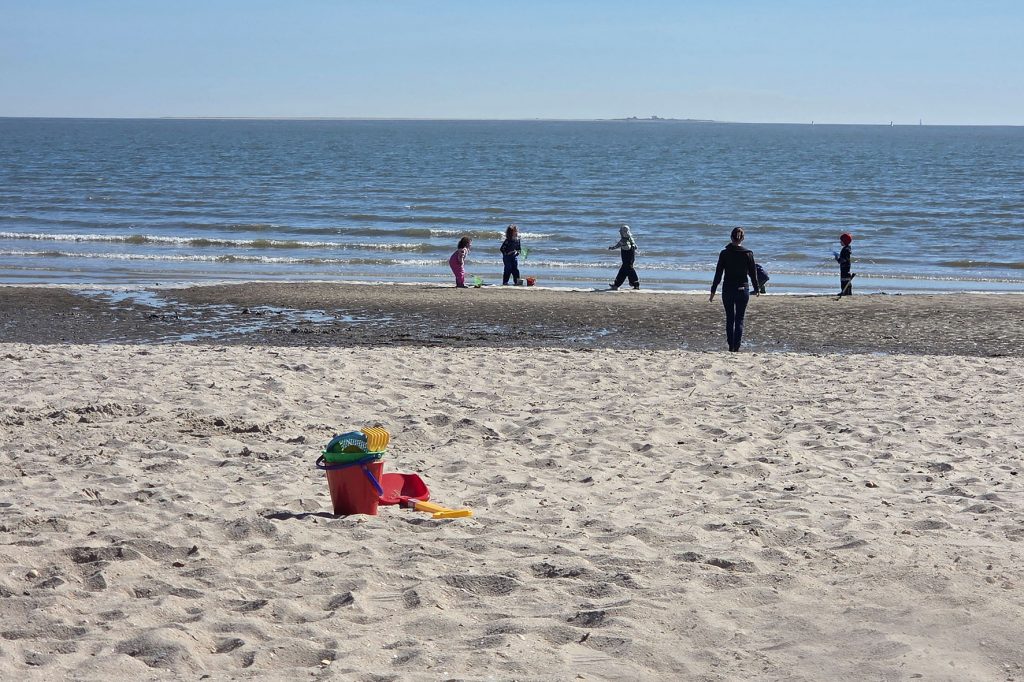 Blick aus dem Strandkorb in Schillig